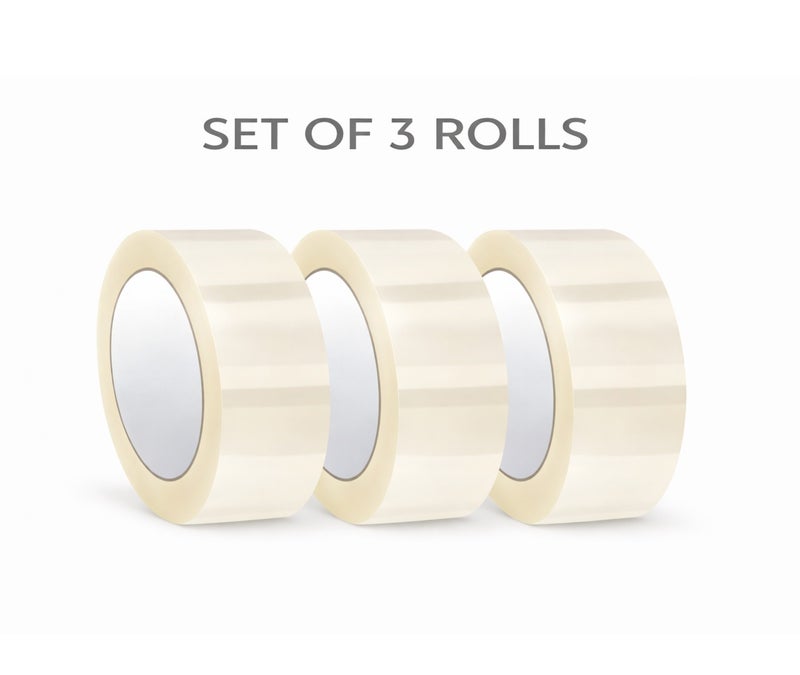 Mthalia Clear Packing Tape 2” x 50 Yards Heavy Duty Strong Adhesive – 3 Rolls - Image 1